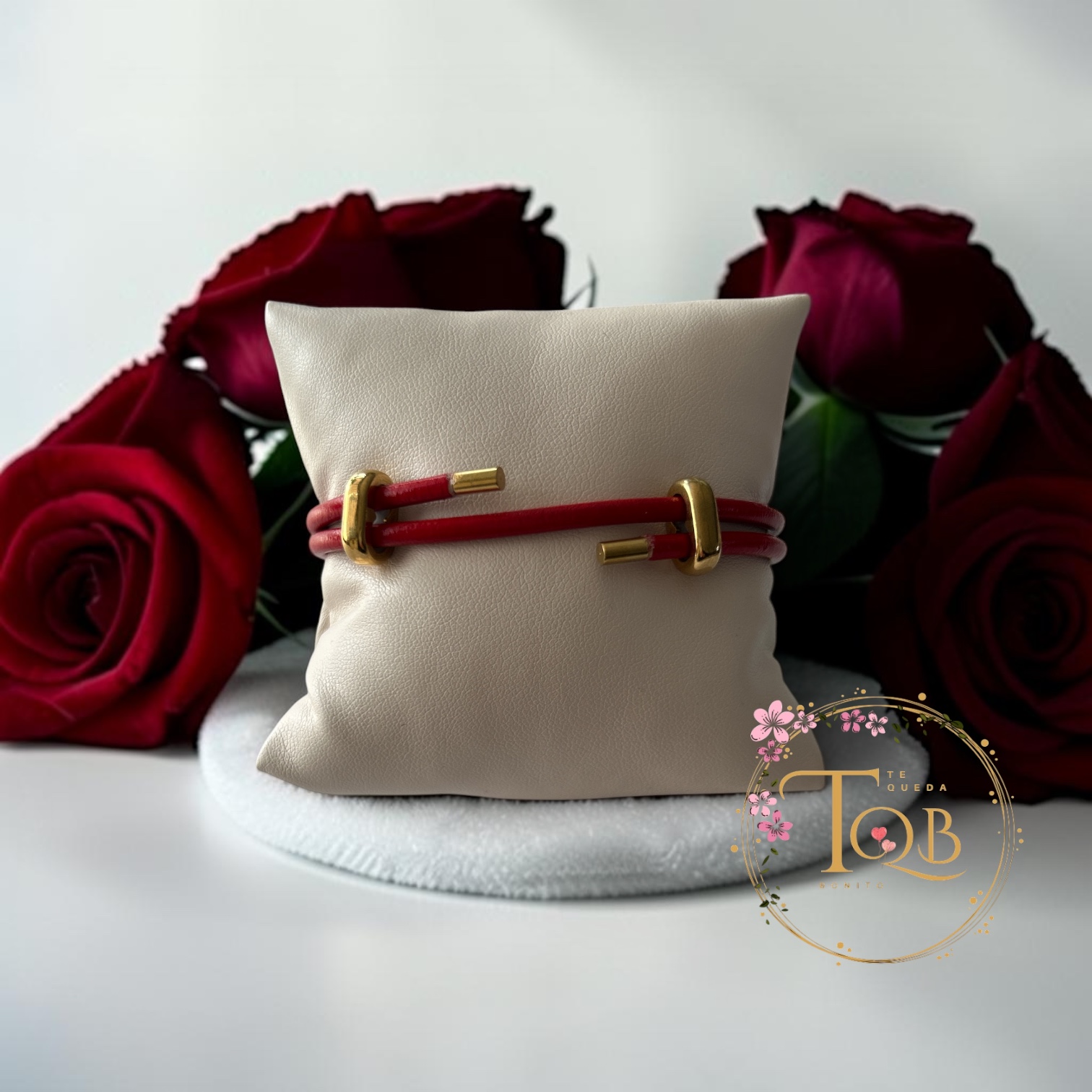 Pulsera Roja con Dorado