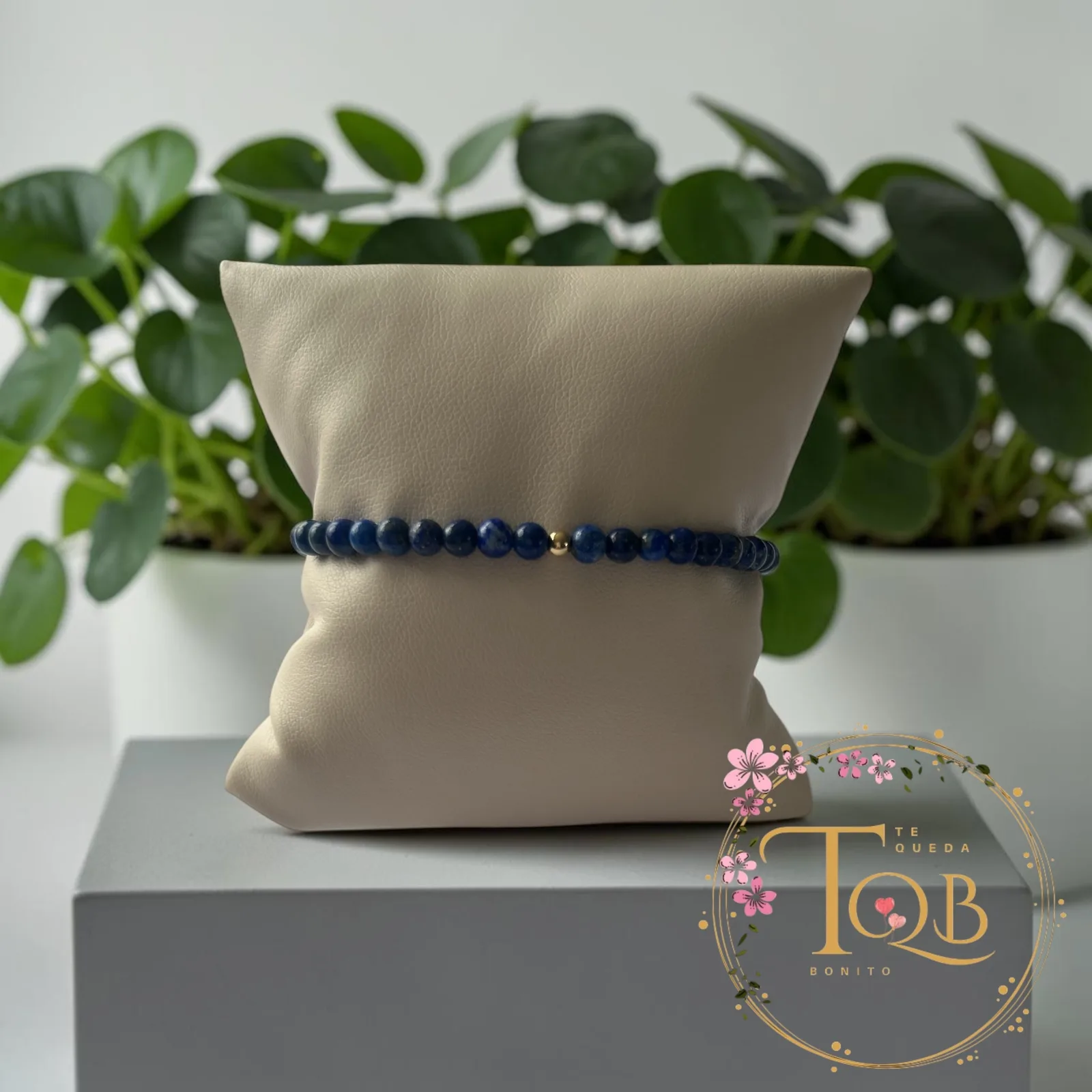 Pulsera Lapizlazuli 3mm Goldfilled